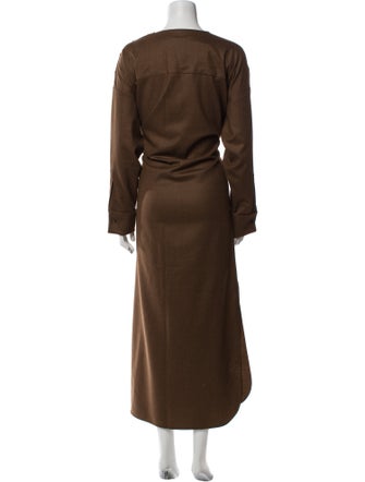 Max Mara Virgin Wool Long Dress