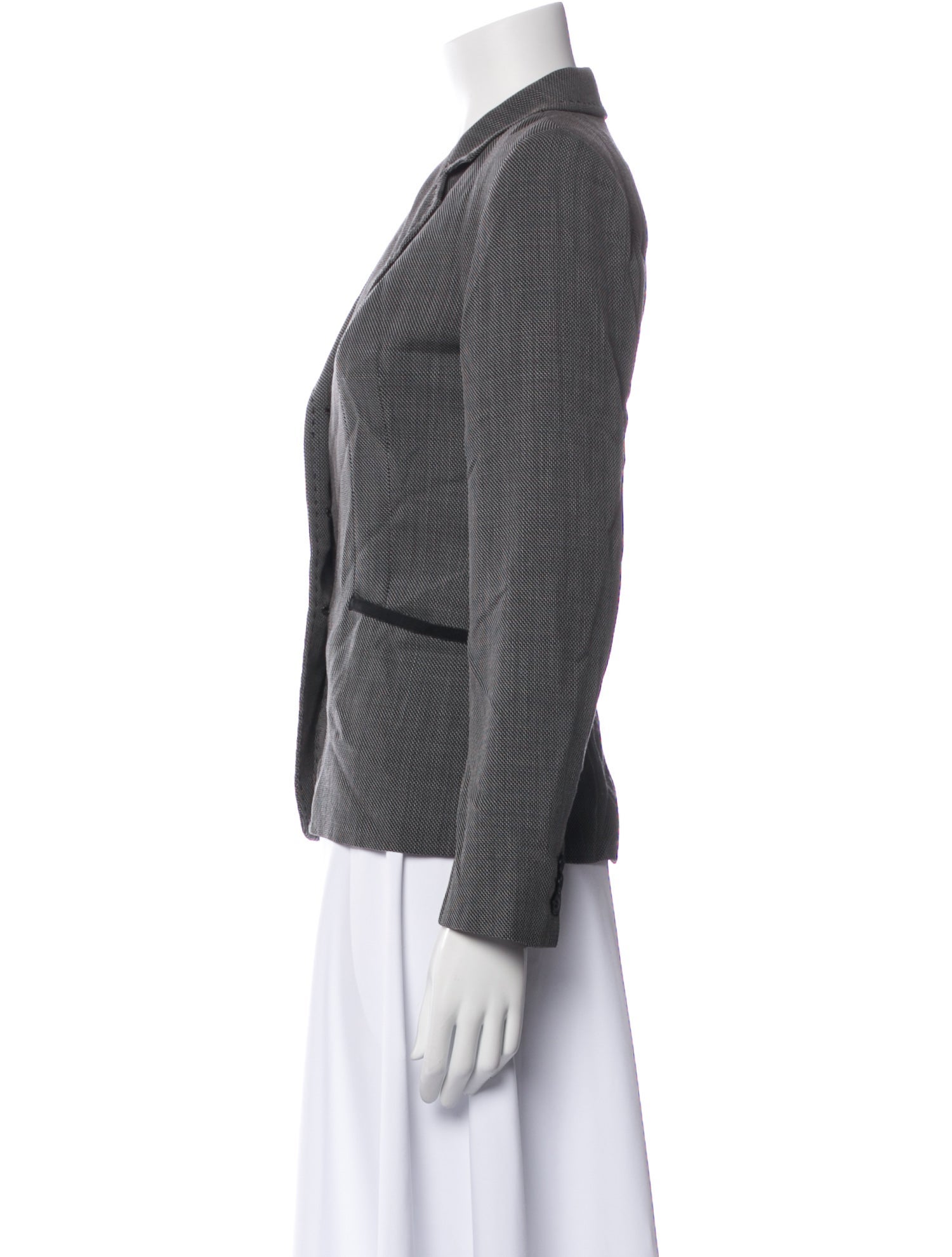 Max Mara Virgin Wool Striped Blazer