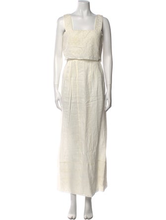 Max Mara Linen Midi Length Dress