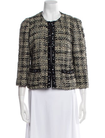 Max Mara Virgin Wool Tweed Pattern Sweater