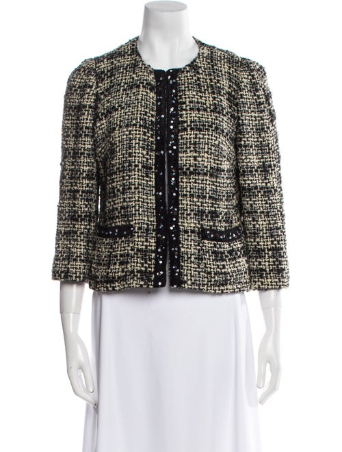 Max Mara Virgin Wool Tweed Pattern Sweater