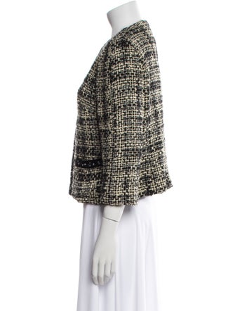 Max Mara Virgin Wool Tweed Pattern Sweater