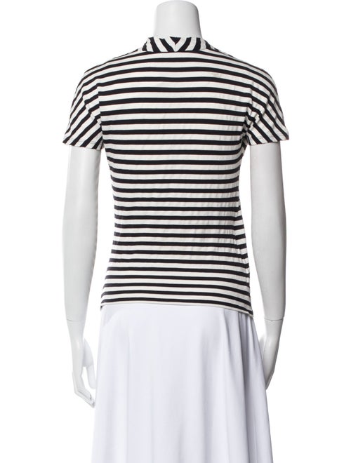 Max Mara Striped V-Neck T-Shirt