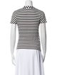 Max Mara Striped V-Neck T-Shirt