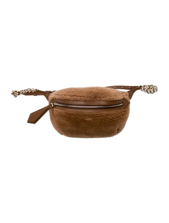 Max Mara Faux Fur Belt Bag