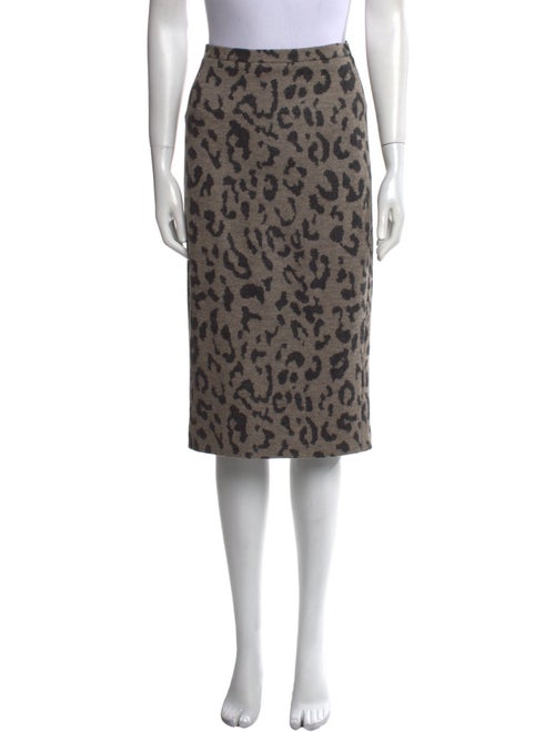 Max Mara Virgin Wool Knee-Length Skirt