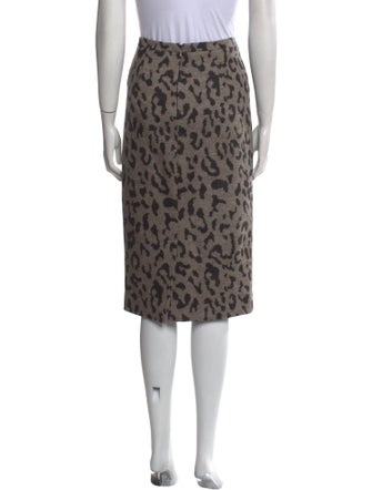 Max Mara Virgin Wool Knee-Length Skirt