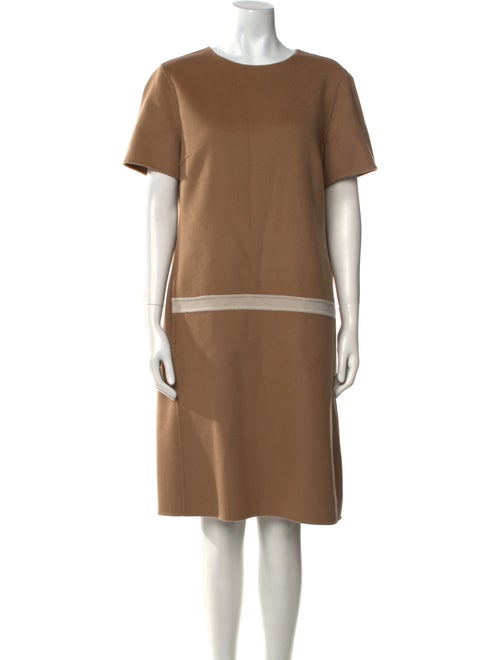 Max Mara Crew Neck Midi Length Dress