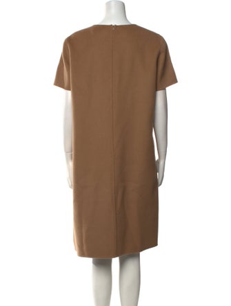 Max Mara Crew Neck Midi Length Dress