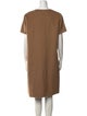 Max Mara Crew Neck Midi Length Dress