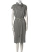Max Mara Cowl Neck Midi Length Dress