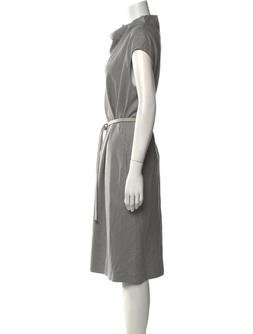 Max Mara Cowl Neck Midi Length Dress