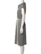 Max Mara Cowl Neck Midi Length Dress