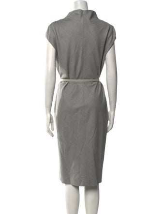 Max Mara Cowl Neck Midi Length Dress