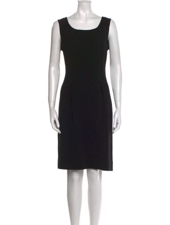 Max Mara Virgin Wool Knee-Length Dress