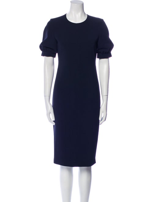Max Mara Studio Crew Neck Midi Length Dress