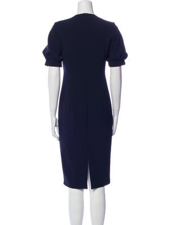 Max Mara Studio Crew Neck Midi Length Dress