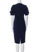 Max Mara Studio Crew Neck Midi Length Dress