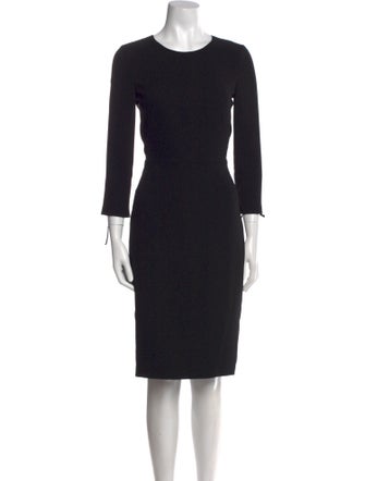Max Mara Crew Neck Knee-Length Dress
