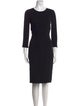 Max Mara Crew Neck Knee-Length Dress