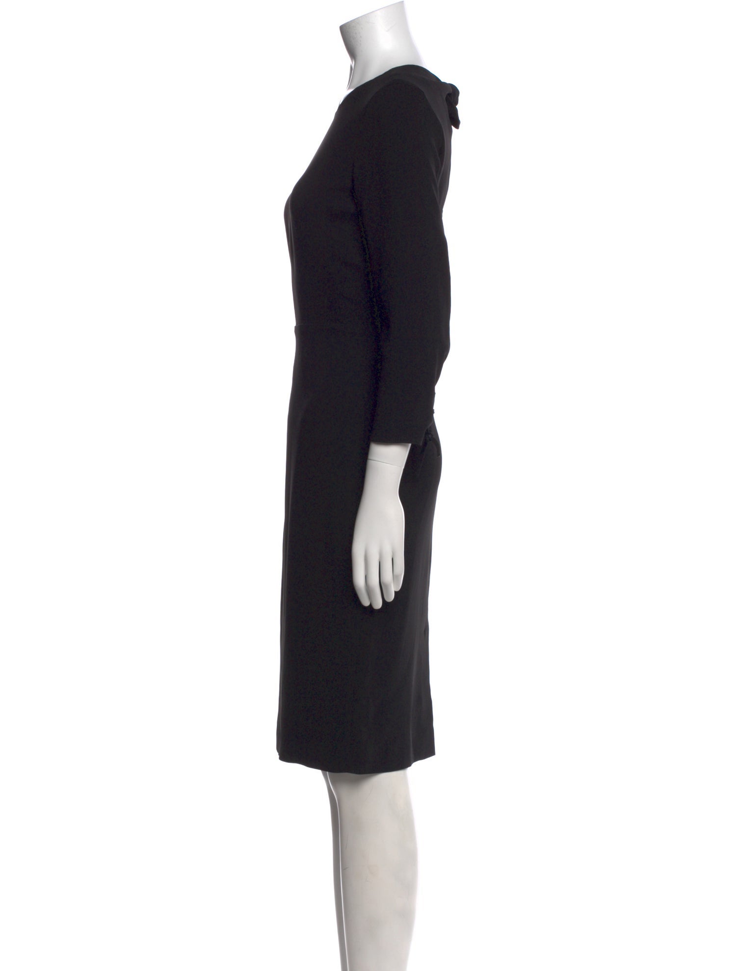 Max Mara Crew Neck Knee-Length Dress