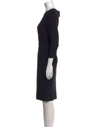 Max Mara Crew Neck Knee-Length Dress
