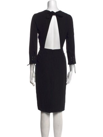 Max Mara Crew Neck Knee-Length Dress