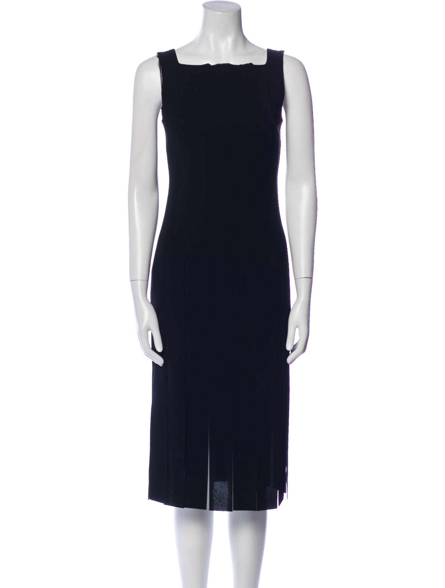 Max Mara Studio Square Neckline Midi Length Dress w/ Tags