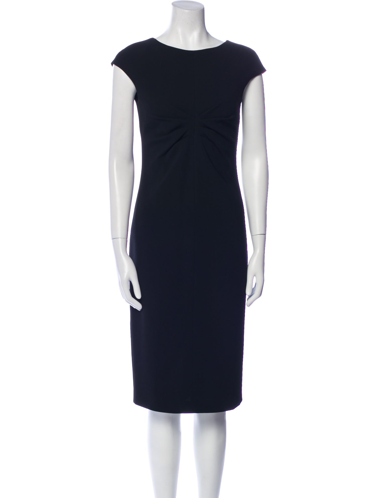 Max Mara Studio Bateau Neckline Midi Length Dress