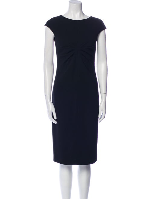 Max Mara Studio Bateau Neckline Midi Length Dress