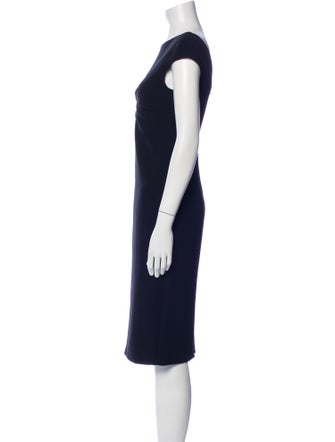 Max Mara Studio Bateau Neckline Midi Length Dress