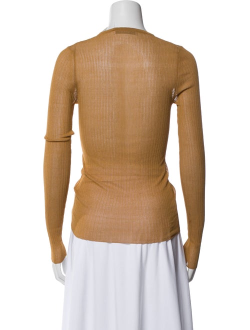 Max Mara V-Neck Long Sleeve Top