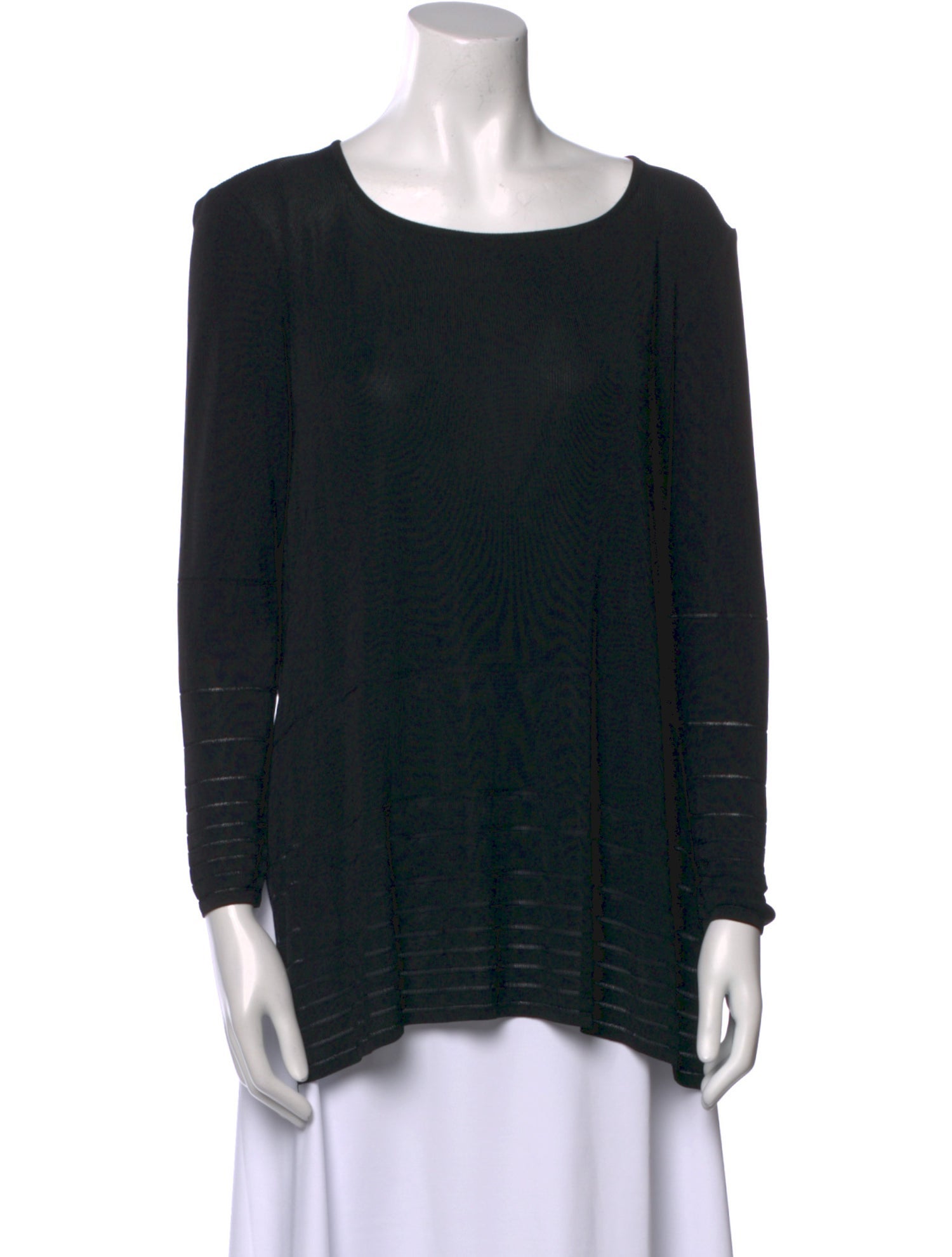 Max Mara Scoop Neck Long Sleeve Top