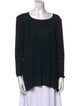 Max Mara Scoop Neck Long Sleeve Top