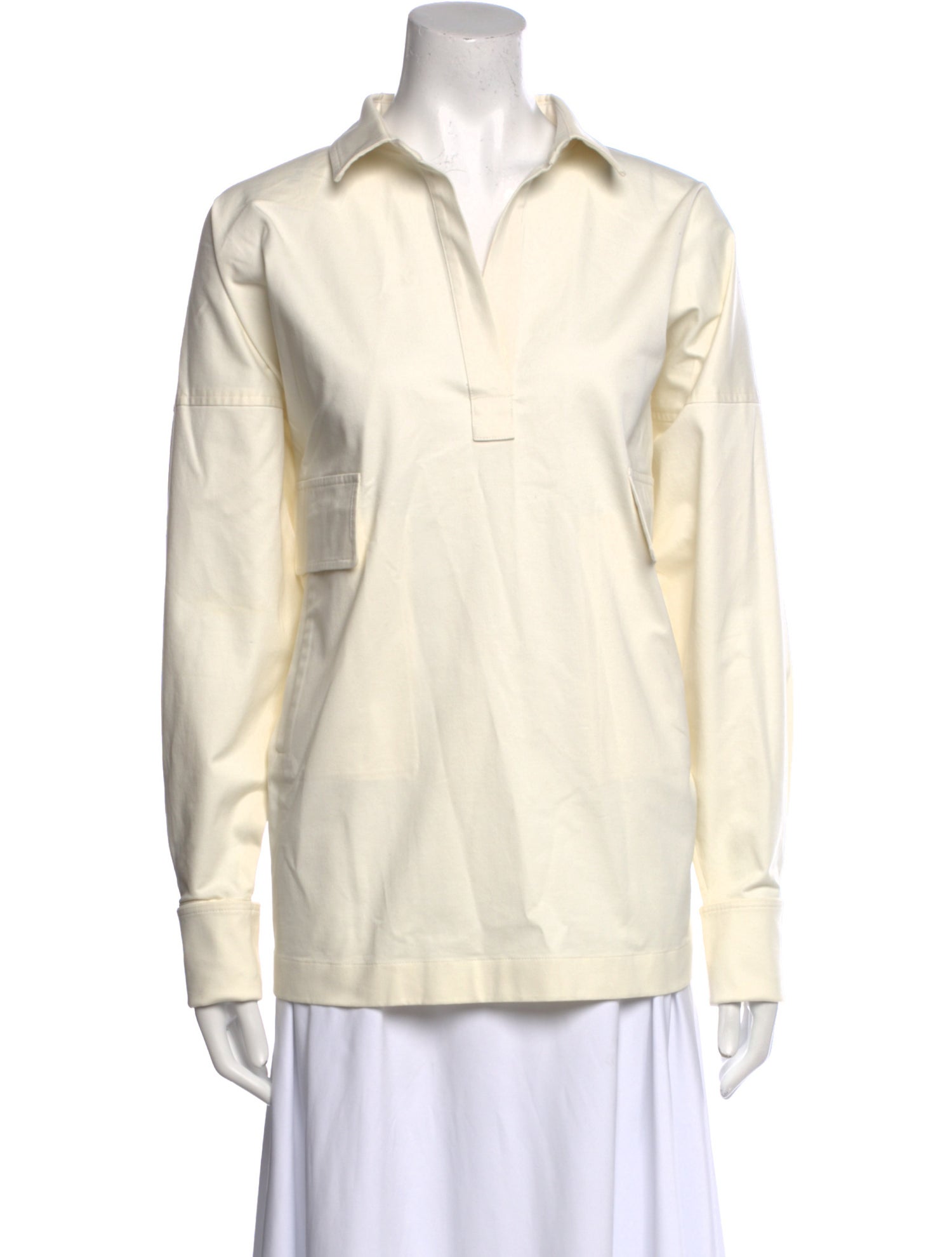 Max Mara Long Sleeve Button-Up Top