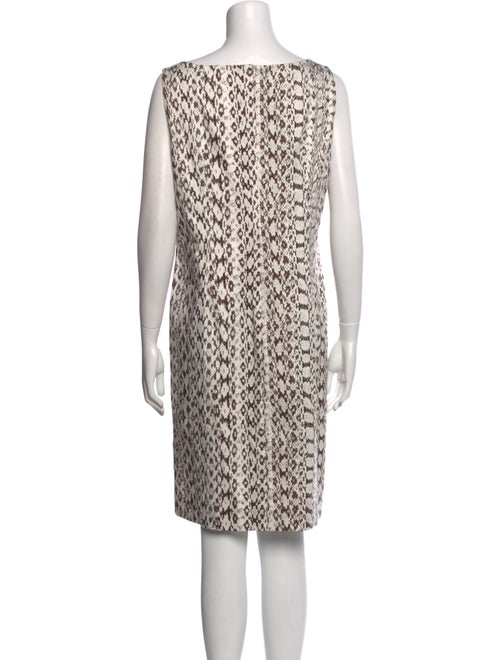 Max Mara Animal Print Knee-Length Dress
