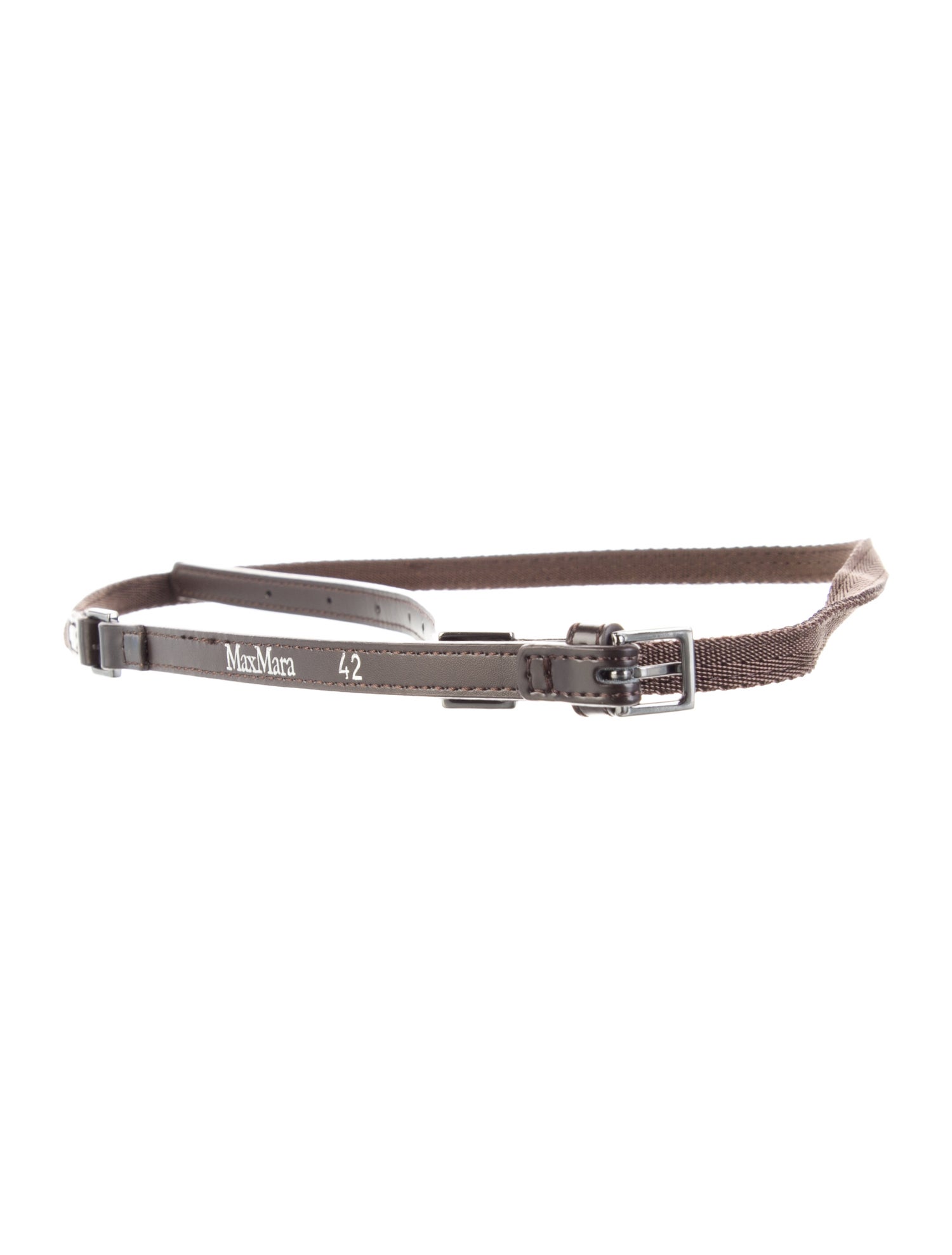 Max Mara Skinny Leather Belt