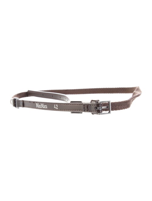 Max Mara Skinny Leather Belt