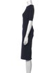 Max Mara Crew Neck Midi Length Dress