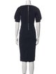 Max Mara Crew Neck Midi Length Dress