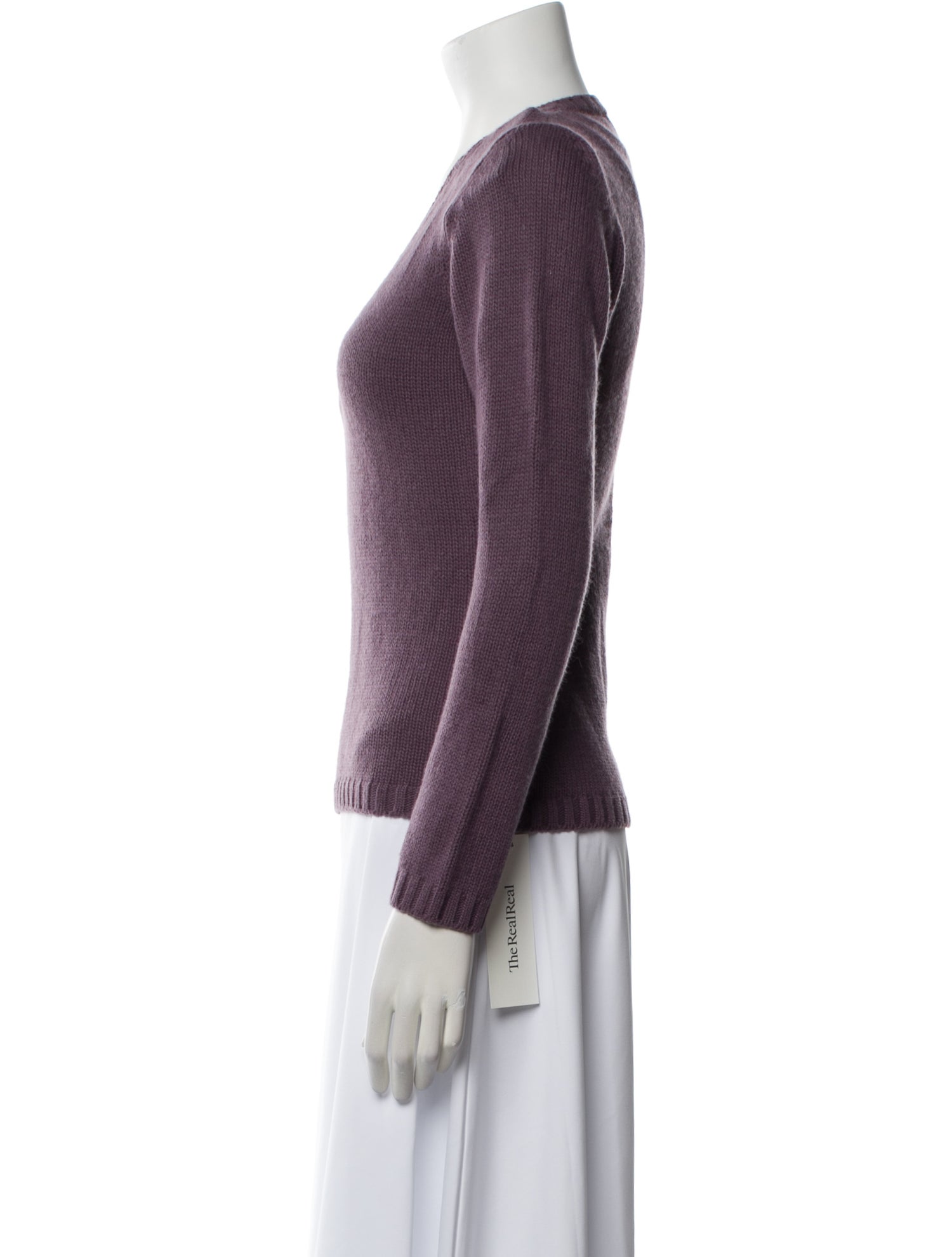 Max Mara Virgin Wool V-Neck Sweater