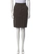 Max Mara Pleated Accents Knee-Length Skirt