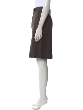 Max Mara Pleated Accents Knee-Length Skirt