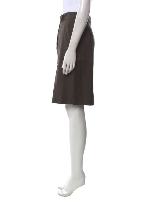 Max Mara Pleated Accents Knee-Length Skirt
