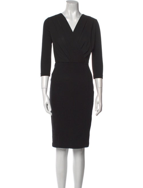 Max Mara V-Neck Knee-Length Dress