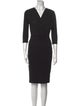 Max Mara V-Neck Knee-Length Dress