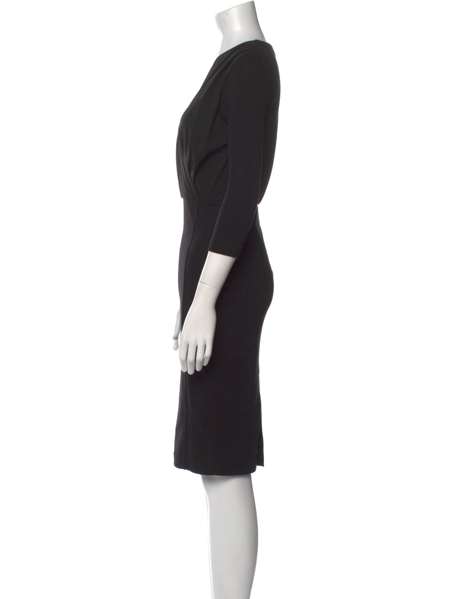 Max Mara V-Neck Knee-Length Dress