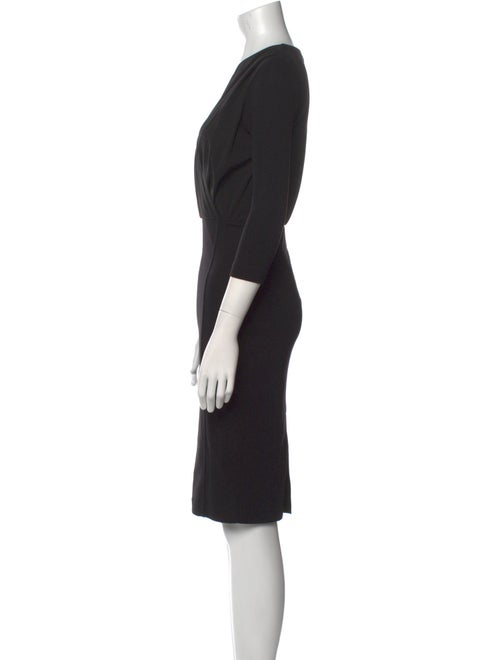 Max Mara V-Neck Knee-Length Dress