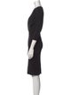 Max Mara V-Neck Knee-Length Dress
