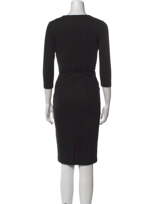 Max Mara V-Neck Knee-Length Dress